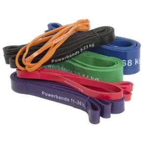 Powerband elastik samlet pakke (1 stk af hver farve)